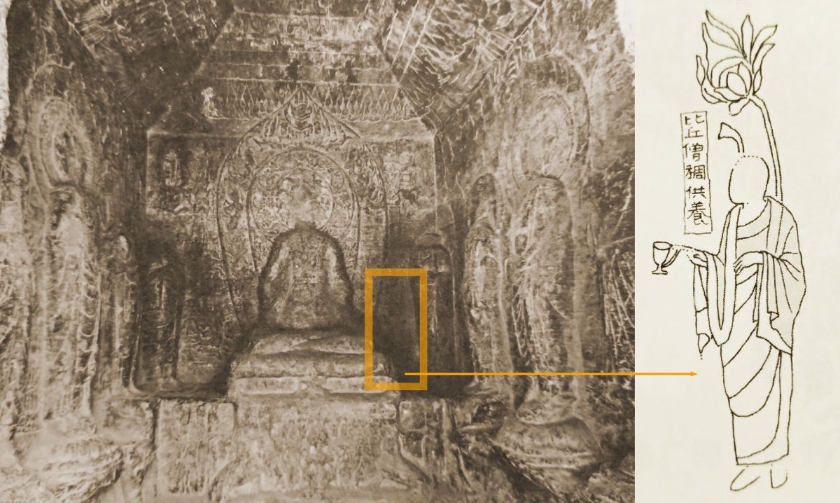 圖四：中國河南省安陽縣靈山寺小南海石窟之中窟內景，開鑿於北齊。（郭祐孟拍攝、後製）。